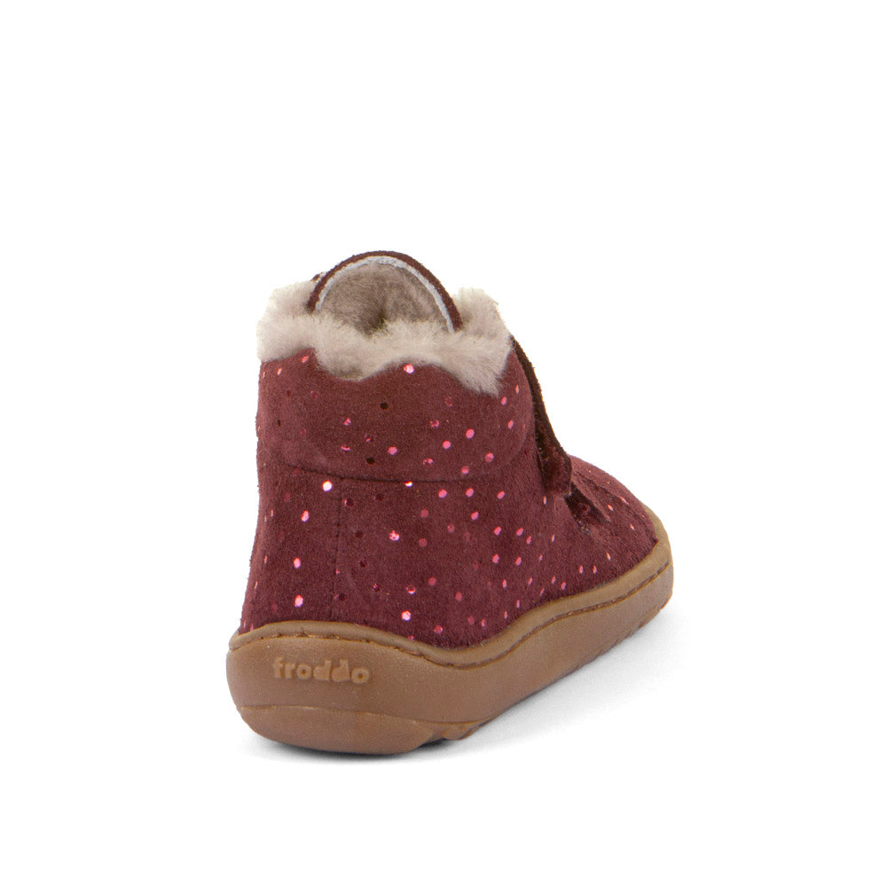 Froddo Barefoot Winter Furry - Bordeaux+