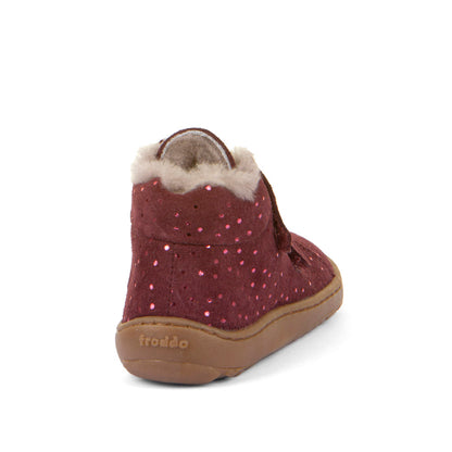 Froddo Barefoot Winter Furry - Bordeaux+